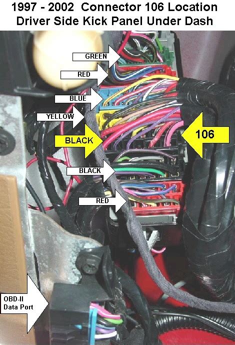 jeep wrangler under dash wire